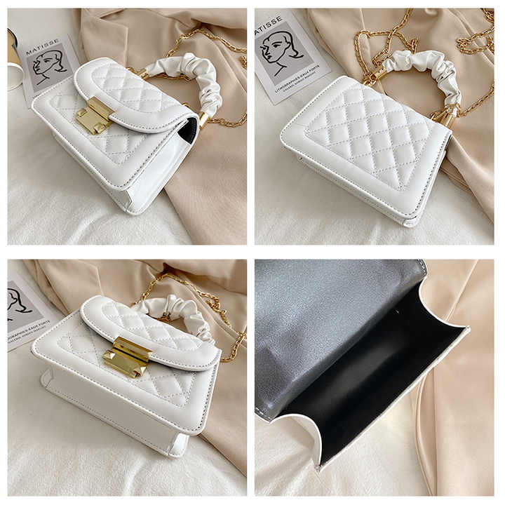 Korean diamond studded shoulder bag 