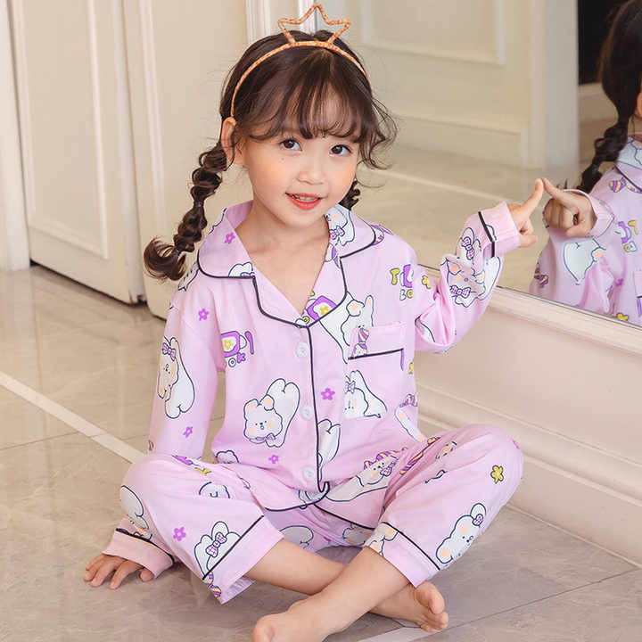 New long-sleeved children's pajamas 