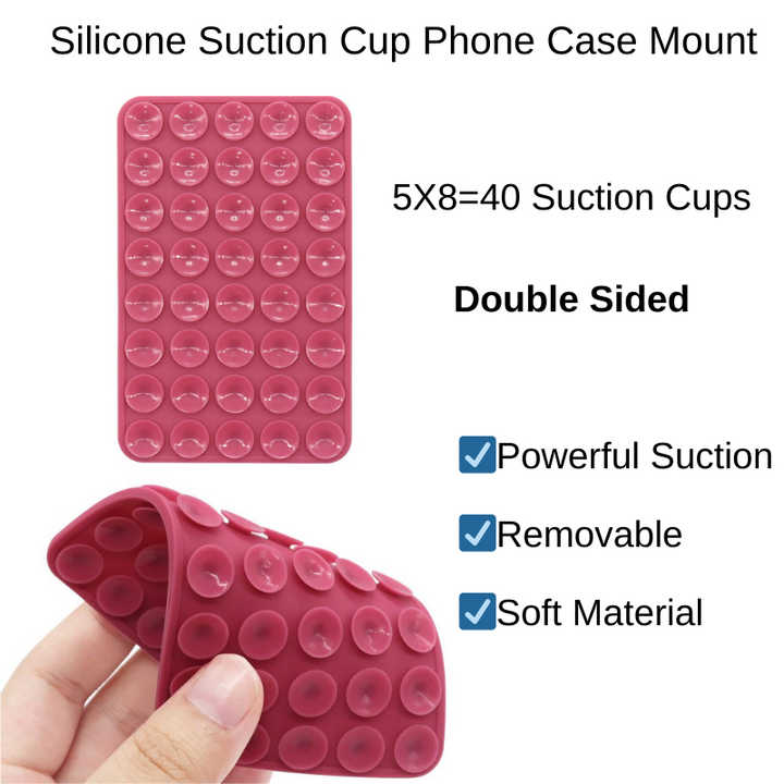 40 Small Double-Sided Suction Cups Silicone Suction 