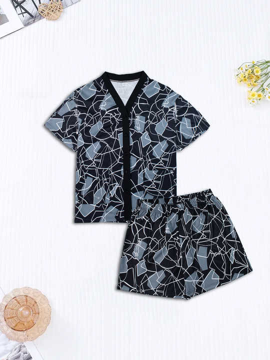 Fully Printed Couple Sleepwear 