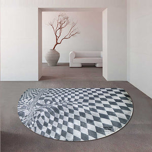 Large 3D patterned rug in style 