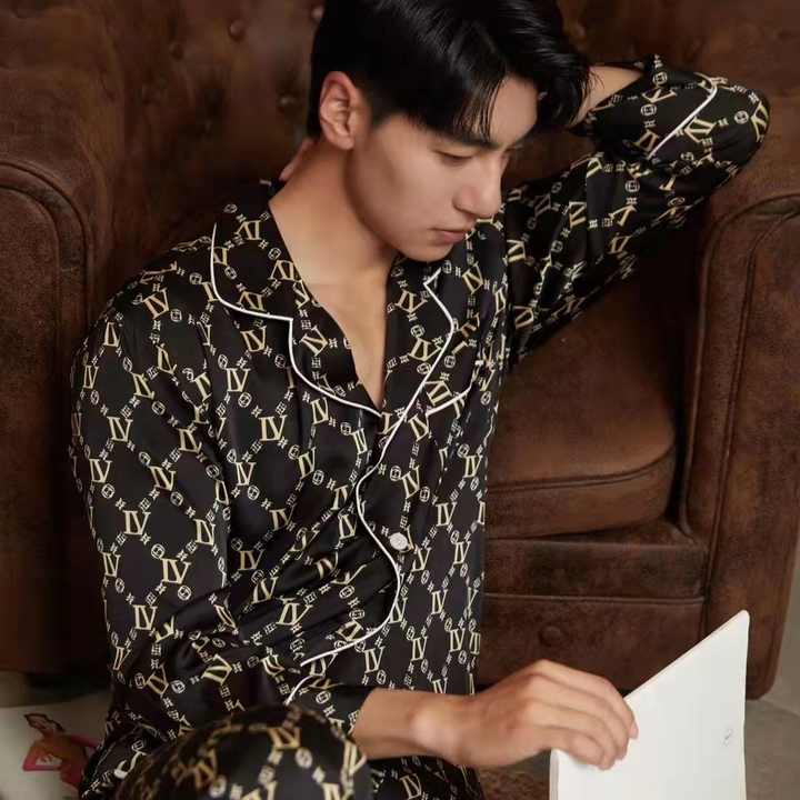 Men's Sleepwear, Luxury Summer Men's Pajamas. 