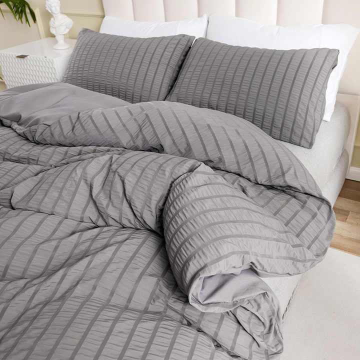 منسوجات منزلية بسيطة لون عادي طقم مفارش . Simple Home Textiles Solid Color 3 Piece Bedding Set