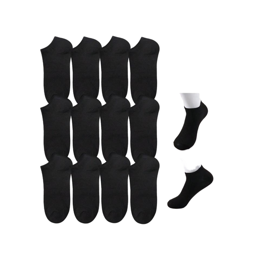 12 Pairs Men's Casual Summer Ankle Socks Comfortable 