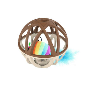 قفص بلاستيكي تفاعلي للقطط والفأر مستلزمات حيوانات أليفة جديدة للترفيه عن القطط Interactive Plastic Cat and Mouse Cage New Pet Supplies for Cat Entertainment