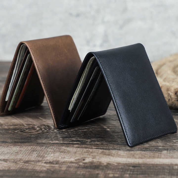 Contact's Wholesale Ultra Slim Genuine Leather Men's Wallet 