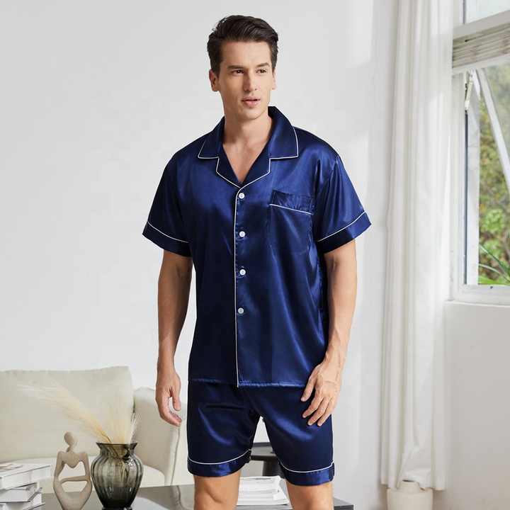Luxury men's silk sleepwear 