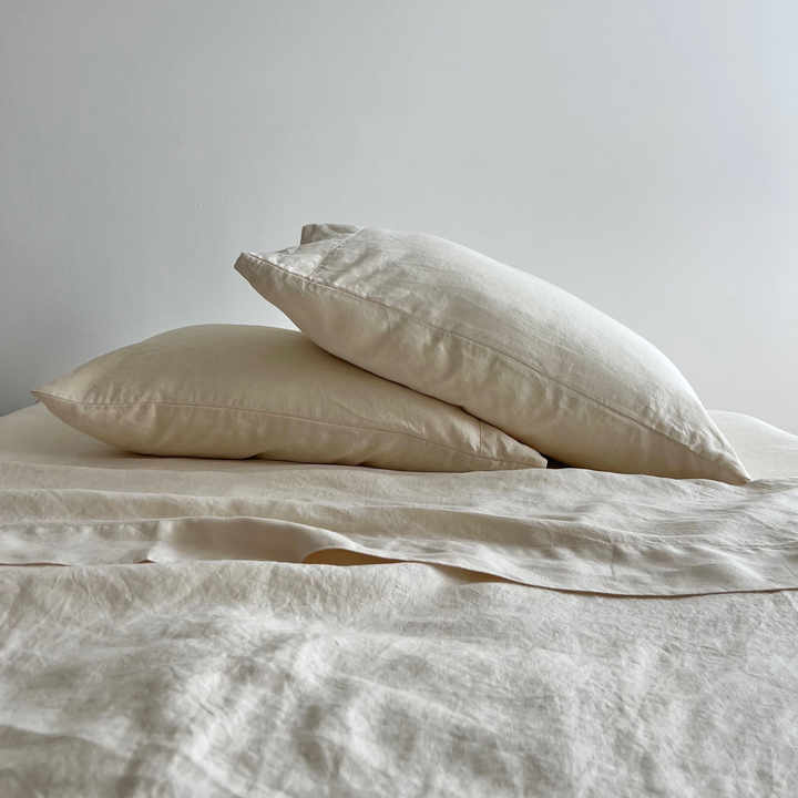 Natural French Linen Bedspreads 