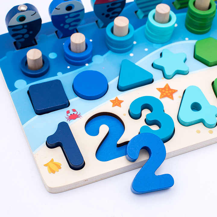 Zhiqu Logarithm Board for Kids Digital Shape. 