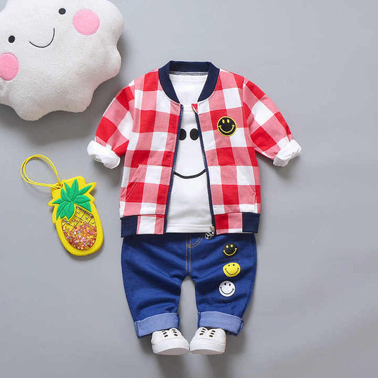 مصنع إنتاج طفل صبيان مجموعة ملابس الساخن . Factory production baby boys clothing set hot sale