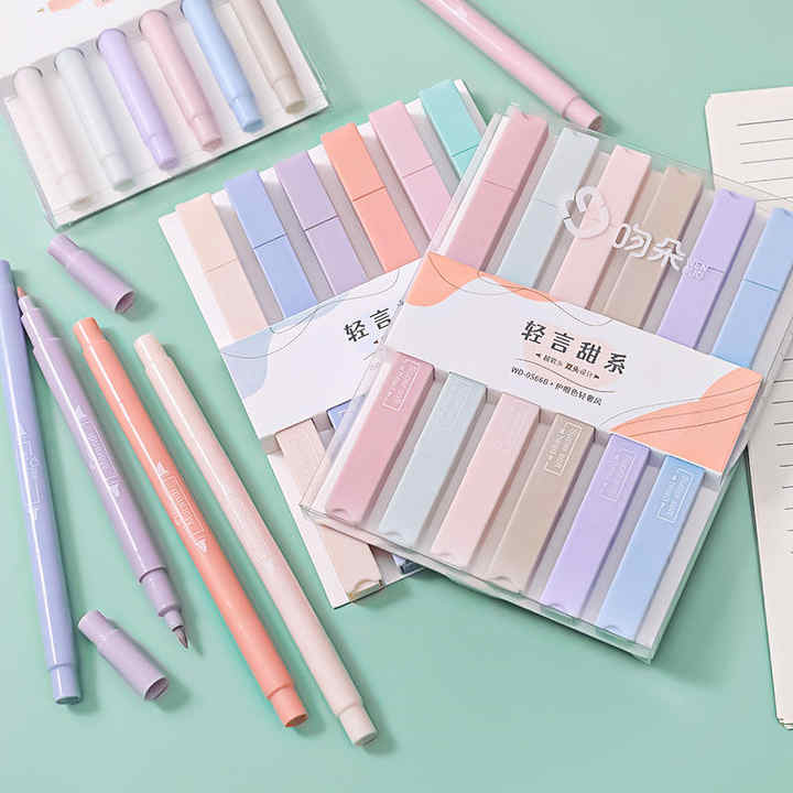 School Student Block Highlighters Set Kids 