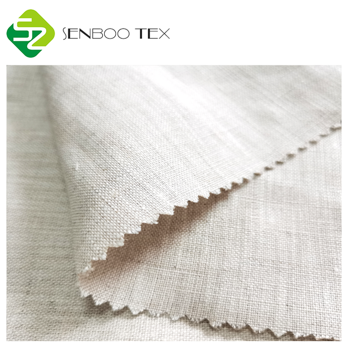 100% Linen Woven Fabric for Bedding and Home Use 