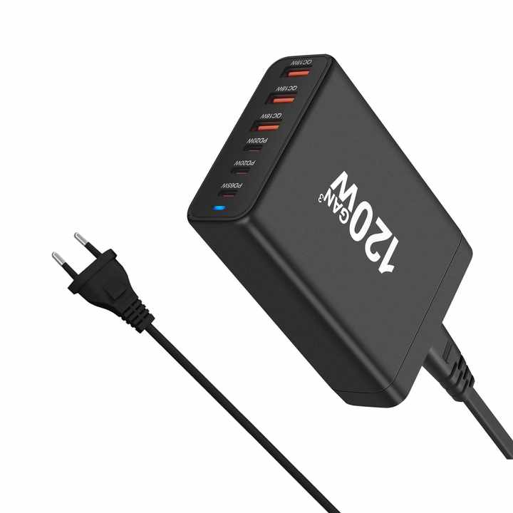 شاحن حائط شاحن Usbc سريع Usb C من النوع c شاحن حائط عالمي محول طاقة للسفر الدولي