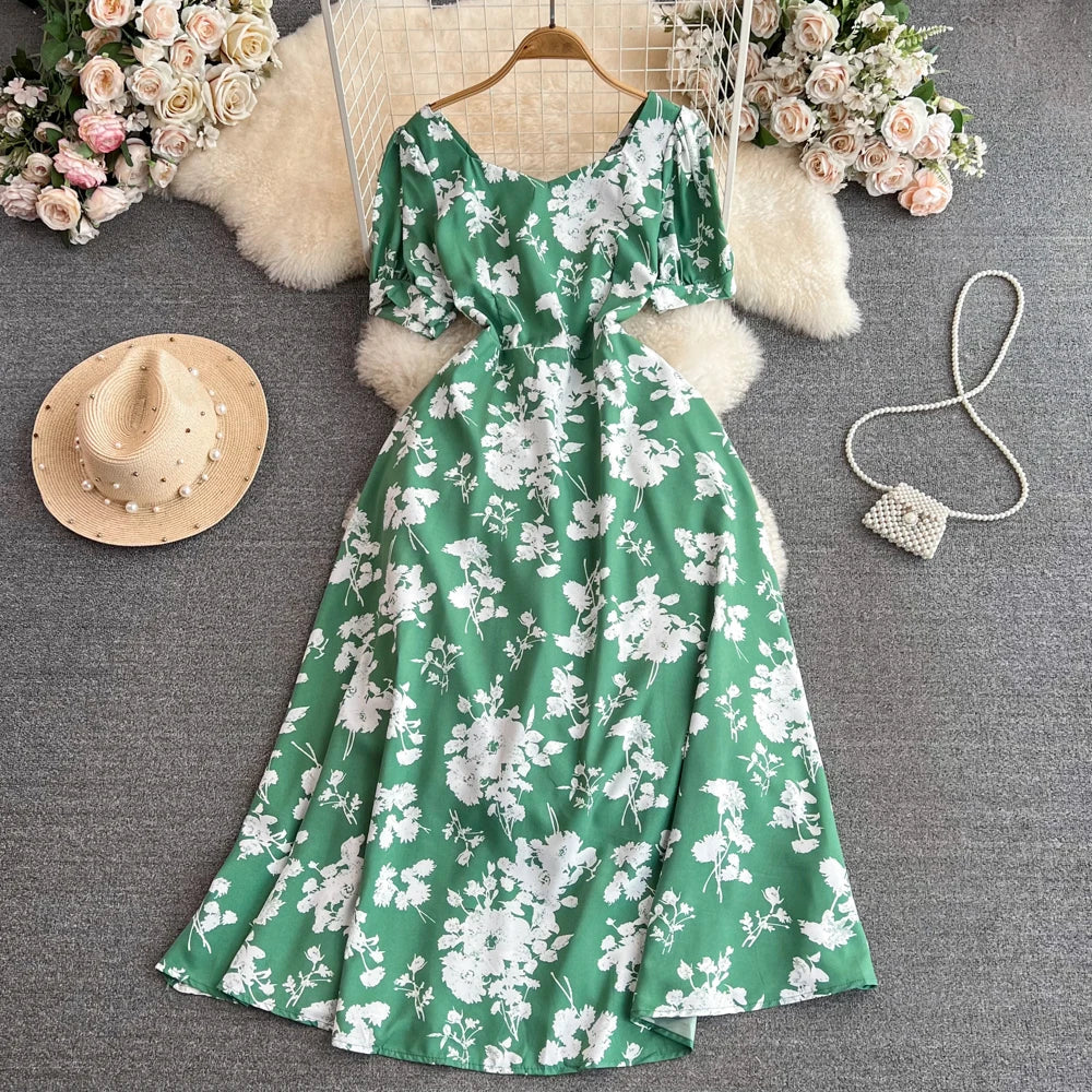 Elegant French women's dress 