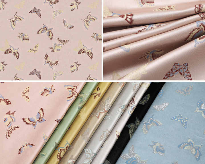 New Chinese Jacquard Fabric Made of Polyester 