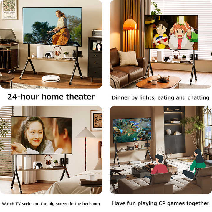 Mobile TV Stand Rolling 