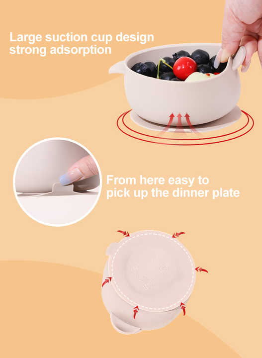 أواني شفط من السيليكون للأطفال حديثي الولادة