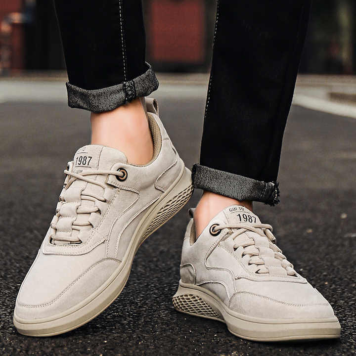 Men's casual shoes in the air