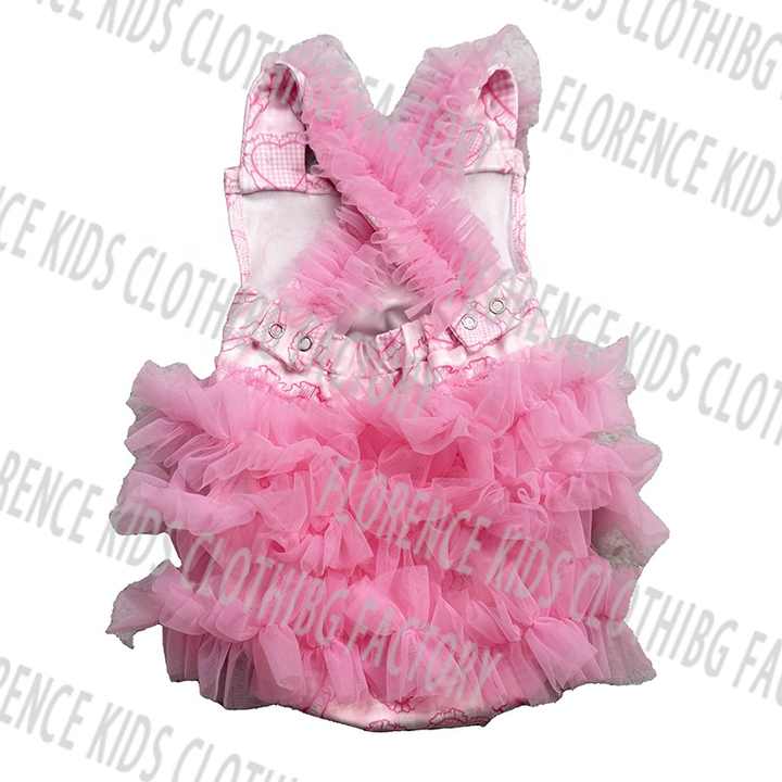 Toddler Girls' Casual Pink Tutu Jumpsuit