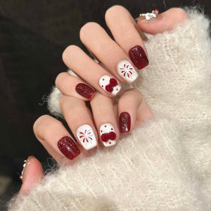 Luxury Red Nail Art 
