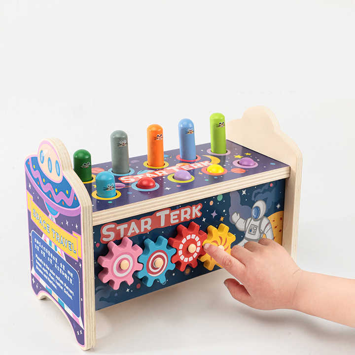 Educational Toy for Kids, Wooden Hammer for Kids with Cute Animal Hammer for Kids 