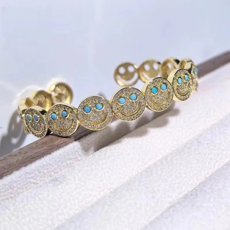 Laughing smiley face bracelet