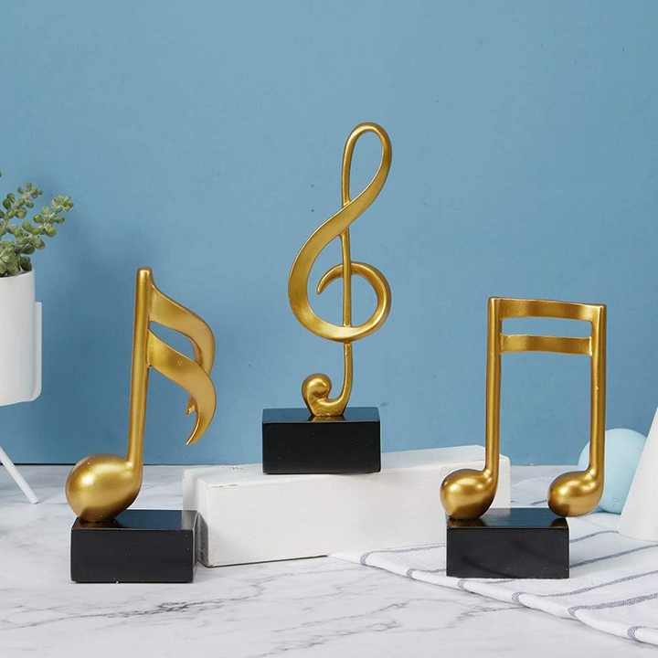 Musical Resin Statue Home Decor Accents. 