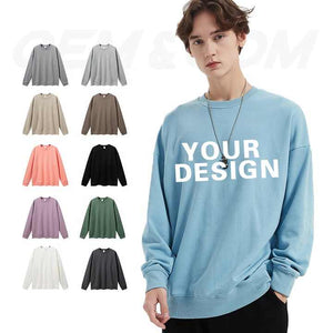 حار بيع 100% القطن المتضخم محبوك عادي البلوز . Hot Sale 100% Cotton Oversized Knitted Plain
