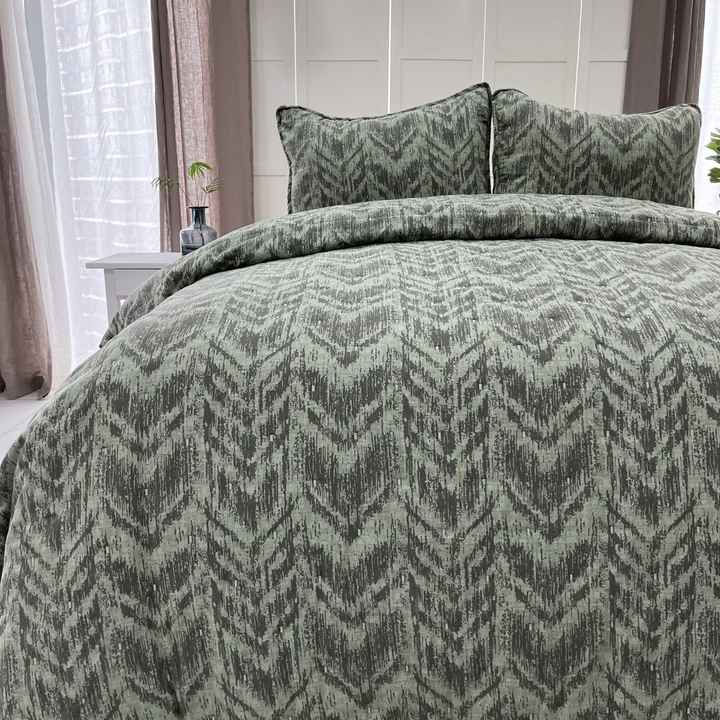 High Quality 3-Piece Quilt Bedding Sets Black White Double-Sided Print Quilt Set 