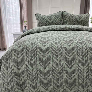 High Quality 3-Piece Quilt Bedding Sets Black White Double-Sided Print Quilt Set 