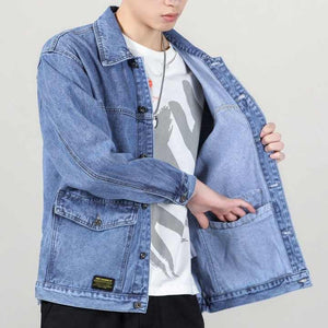 Men's Autumn Denim T-Shirt 