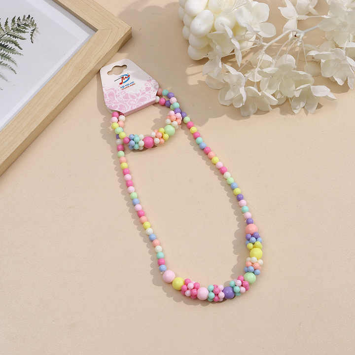 Cartoon Flowers Girls Toy Jewelry Set 