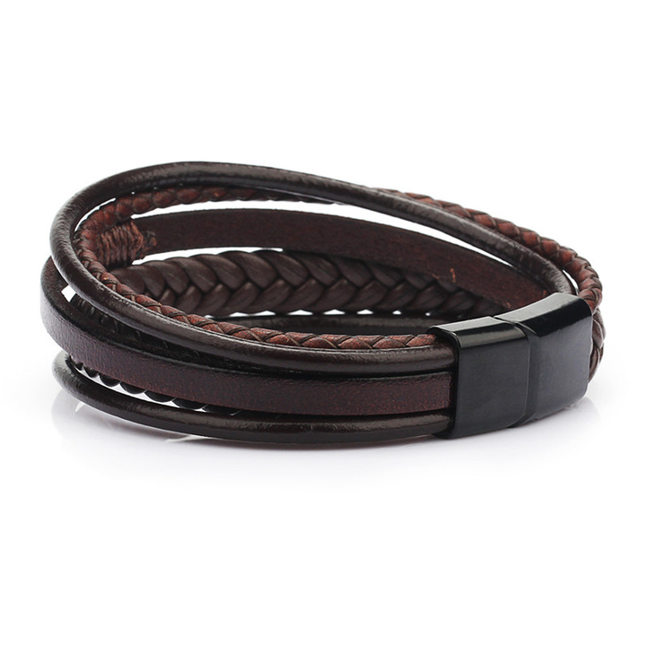 Fashion Leather Bracelets for Men, Braided Rope Bracelets. 