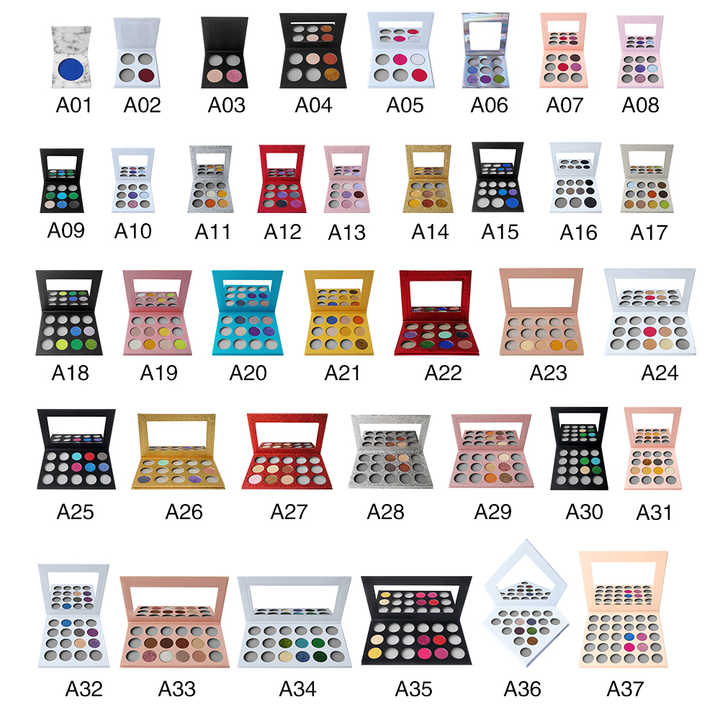 DIY Custom Your Own Brand Eyeshadow Pan Pigmented Vegan Eyeshadow Pallet Private Label Eyeshadow Palette 