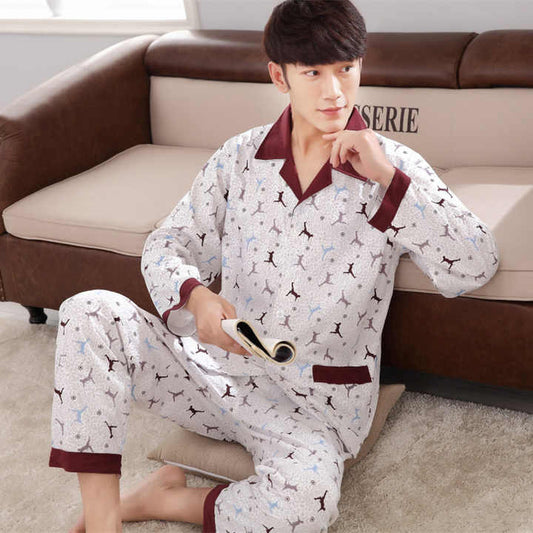 Winter long-sleeved pajamas, home clothes, sets 