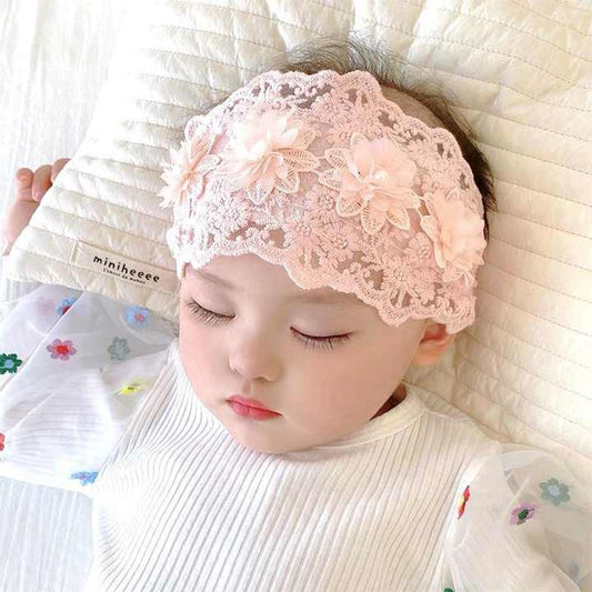 Baby Accessories Lace Hair Accessories Fairy Flower Design for Newborns