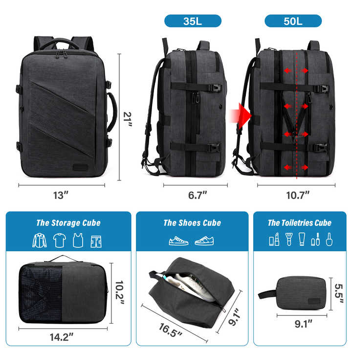 حقائب ظهر خفيفة الوزن، سعة 40 لترًا