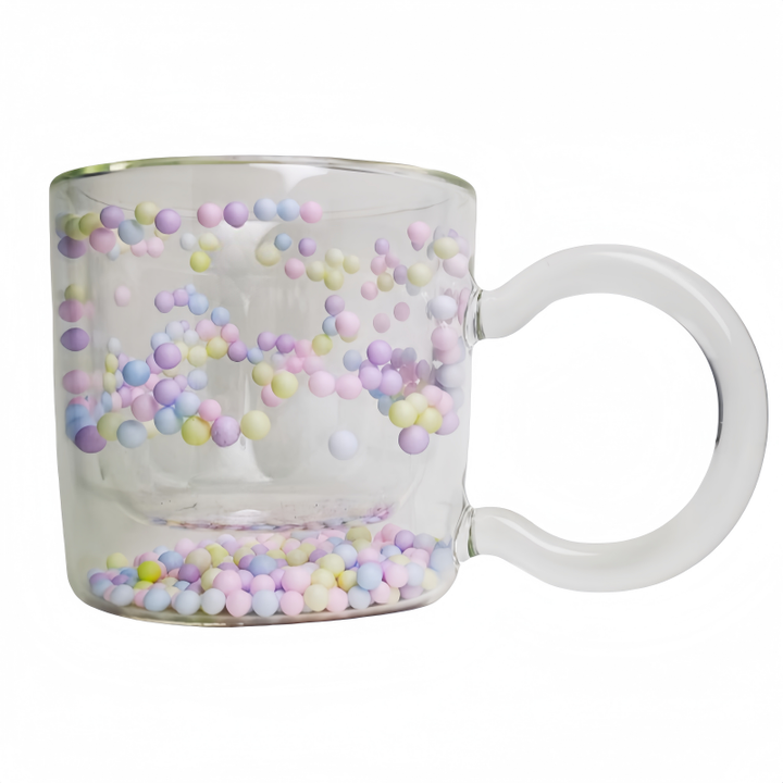 New Design Double Wall Glass Cup 