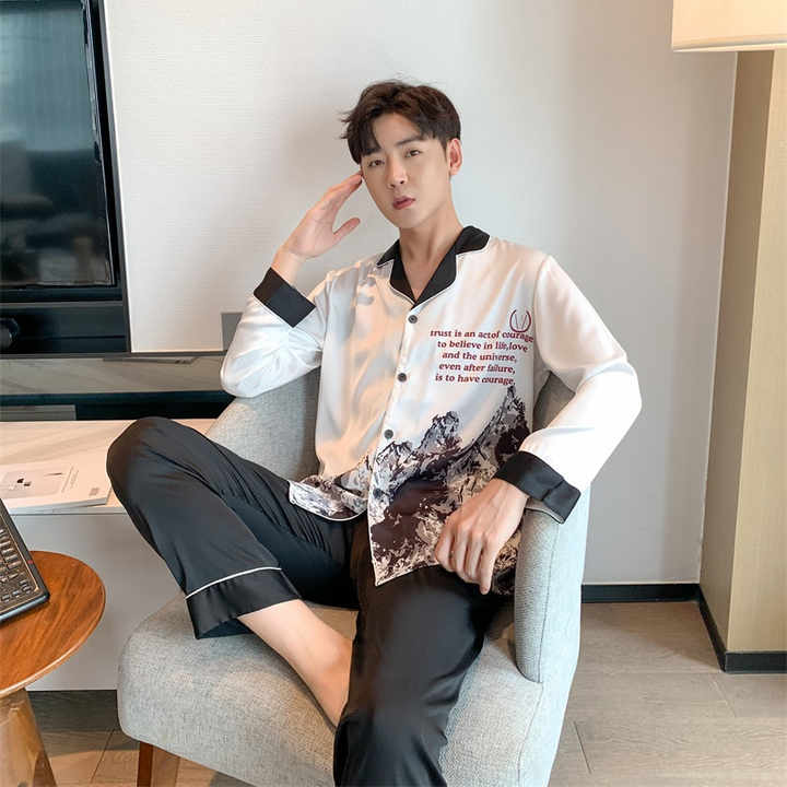 New spring and autumn men's thin home clothes 