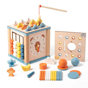 Wooden box educational games 
