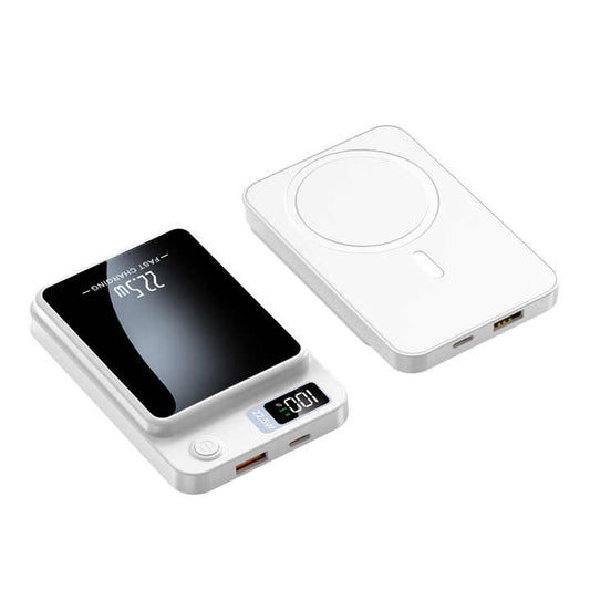 بنك طاقة لاسلكي مغناطيسي . Power Bank, Slim and