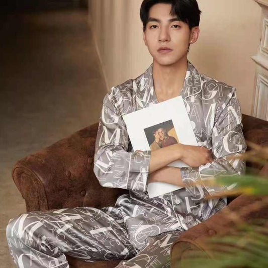 Men's sleepwear, luxury men's summer pajamas 
