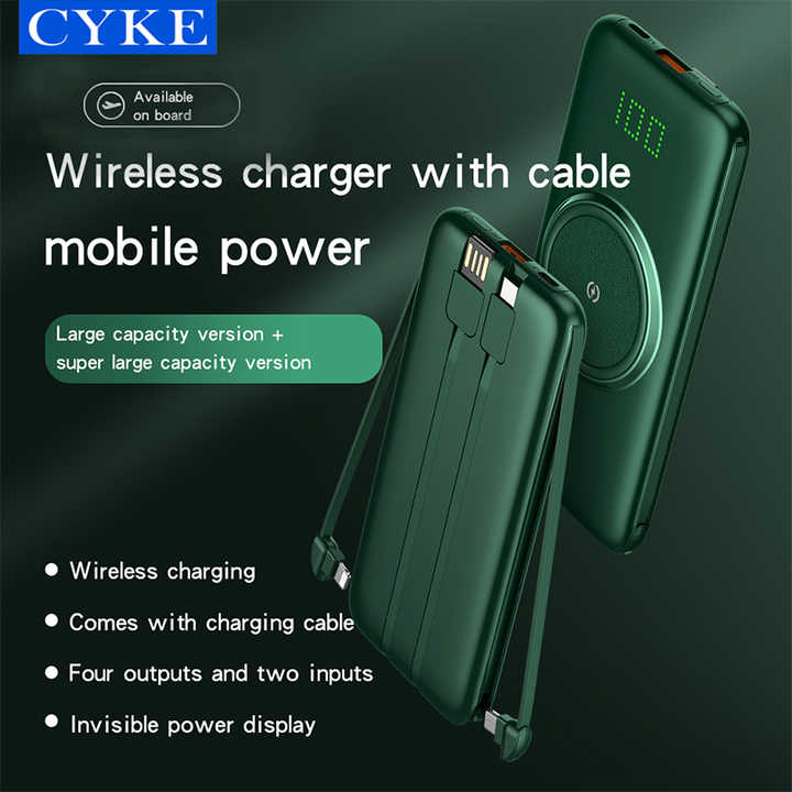 Portable wireless power bank 