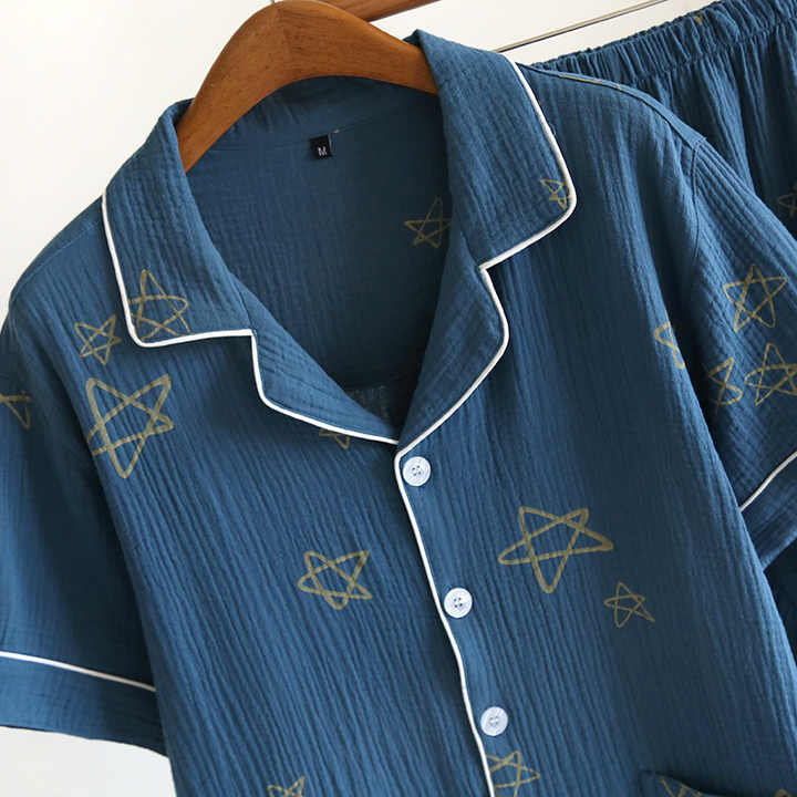 Men's short-sleeved sleepwear 