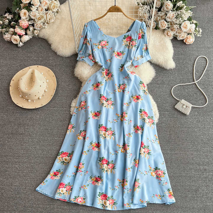 Elegant French women's dress 