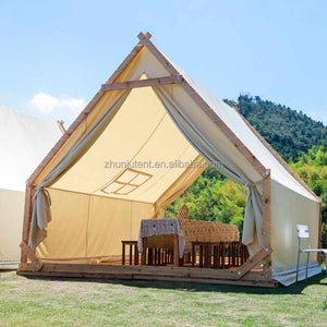 3*3m House-type Waterproof Luxury Camping Tent Four Season Triangular Outdoor Camping Picnic Hot Pot Tent 