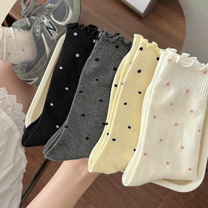 Dots Womens Crew Socks