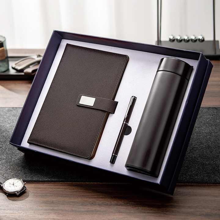 Luxury Business Notebook Pen Water Bottle Set A5 