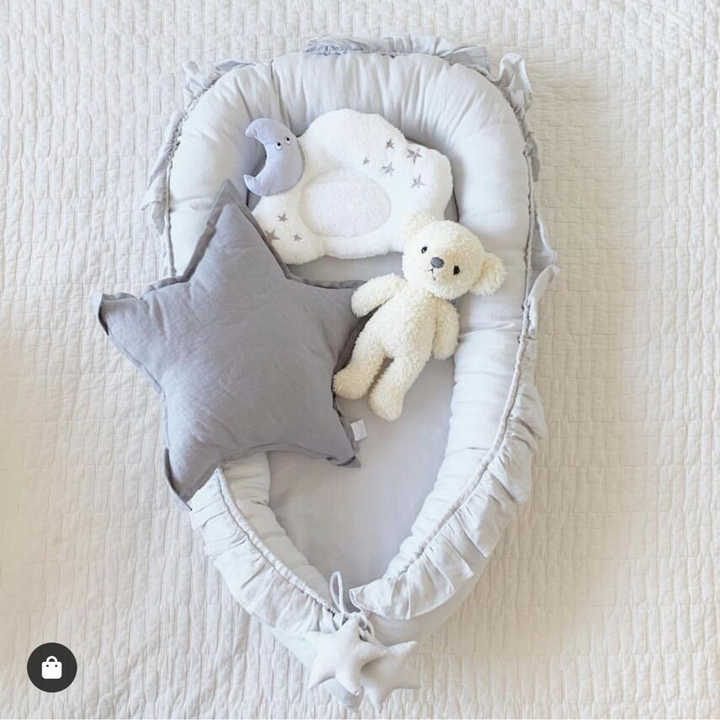 Pure Cotton Flexible Newborn - Foldable Travel Bed 