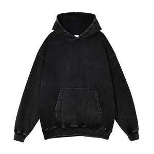 Logo Vintage Washed Men's Hoodie.. Custom Logo Men's Hoodie 
